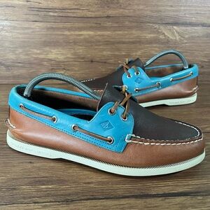 SPERRY Colorblock Boat Shoes Men’s Size 8.5 Leather Sneakers Oxfords